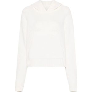 Palm Angels - Hoodie - Wit - Katoen