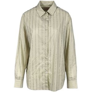 MC2 Saint Barth, Dames, Blouses & Shirts, Beige, Maat: L Katoen,