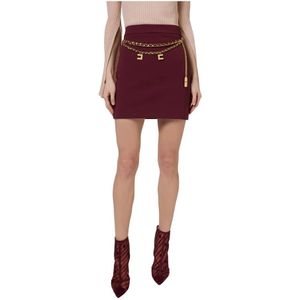 Elisabetta Franchi, Dames, Rokken, Rood, Maat: S