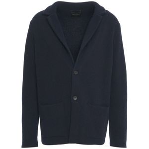 Roberto Collina, Heren, Truien, Blauw, Maat: XL Wol,