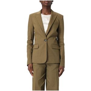 Pinko, Dames, Jassen, Groen, Maat: L Linnen,