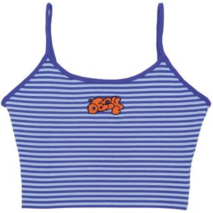 Obey, Dames, Tops, Blauw, Maat: S Satijn,