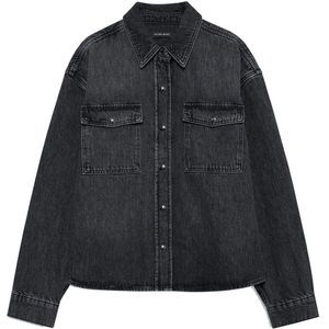 Anine Bing, Dames, Blouses & Shirts, Zwart, Maat: M Denim,