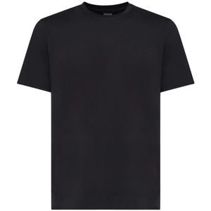 Zegna, Heren, Tops, Blauw, Maat: M Katoen,