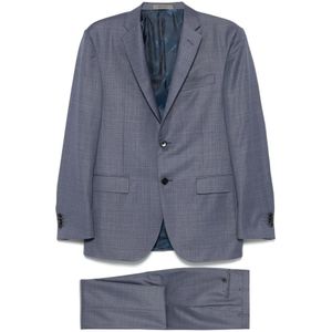 Corneliani, Heren, Pakken, Blauw, Maat: 2XL Wol,