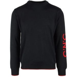 Costume National, Heren, Truien, Zwart, Maat: L Wol,