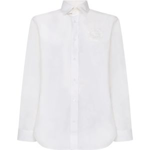 Burberry, Heren, Overhemden, Wit, Maat: L Katoen,