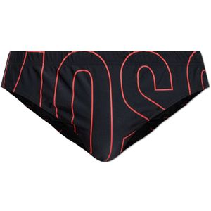 Moschino, Heren, Badkleding, Zwart, Maat: M Synthetisch,