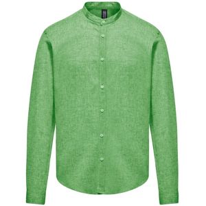 BomBoogie, Heren, Overhemden, Groen, Maat: XL Katoen,