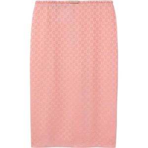 Gucci, Dames, Rokken, Roze, Maat: XS Zijde,