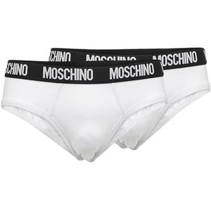 Moschino, Heren, Ondergoed, Wit, Maat: L