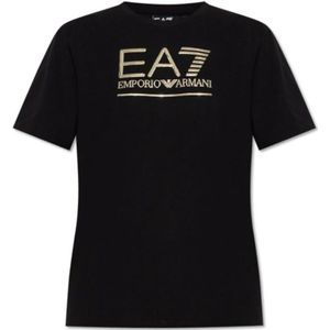 Emporio Armani - EA7 - T-shirt - Zwart - Dames