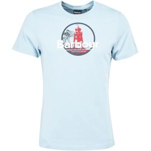 Barbour, Heren, Tops, Blauw, Maat: L Katoen,