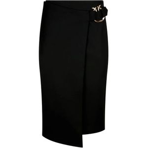 Pinko, Dames, Rokken, Zwart, Maat: 2XS Viscose,
