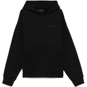 Amiri - Zwarte Katoenen Crew Neck Sweater - Heren