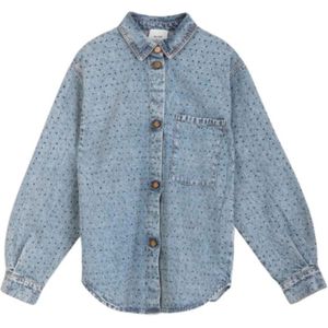 Alysi, Dames, Blouses & Shirts, Blauw, Maat: S