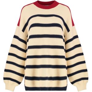 Tommy Hilfiger, Dames, Truien, Beige, Maat: XL Katoen,