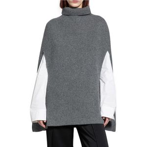 Jil Sander, Dames, Truien, Grijs, Maat: XS Wol,