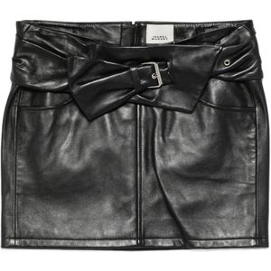 Isabel Marant, Dames, Rokken, Zwart, Maat: XS Leer,