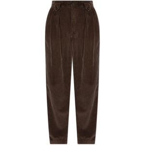Dolce & Gabbana, Heren, Broeken, Bruin, Maat: S Corduroy,