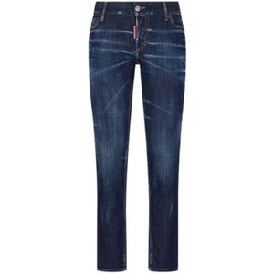 Dsquared2 Jennifer Low Rise Jeans , Blue , Dames , Maat: S