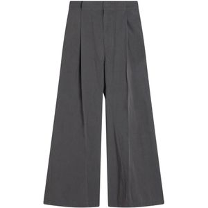 Maison Margiela, Dames, Broeken, Grijs, Maat: S Katoen,