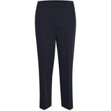 Kaffe - Hoge Taille Cropped Broek - Blauw - Dames