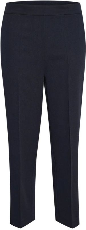 Kaffe - Hoge Taille Cropped Broek - Blauw - Dames