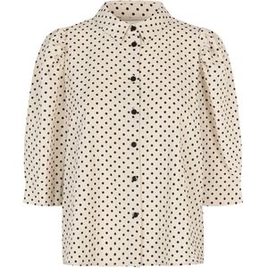 Lollys Laundry - Bonoll Shirt Ss - Blouse - Beige