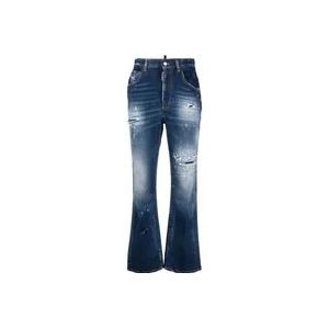 Dsquared2 Flared Jeans , Blue , Dames , Maat: M