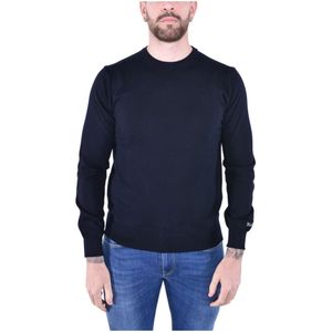 Woolrich, Heren, Truien, Blauw, Maat: M Katoen,