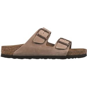 Birkenstock, Heren, Schoenen, Beige, Maat: 42 EU Leer,