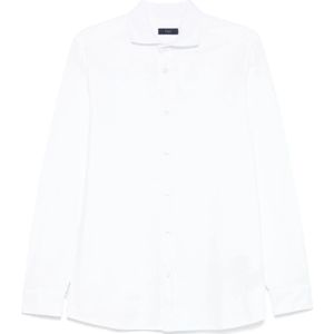 Fay, Heren, Tops, Wit, Maat: S Katoen,