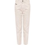 Diesel - D-Eiselle 069Jj - Jeans - Wit - Hoge Taille - Taps Toelopende Pijpen
