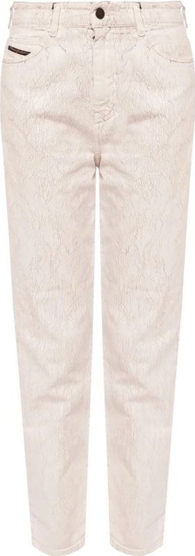 Diesel - D-Eiselle 069Jj - Jeans - Wit - Hoge Taille - Taps Toelopende Pijpen