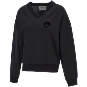 Iceberg, Dames, Sweatshirts & Hoodies, Zwart, Maat: XS