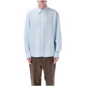 Our Legacy, Heren, Overhemden, Blauw, Maat: XL Viscose,