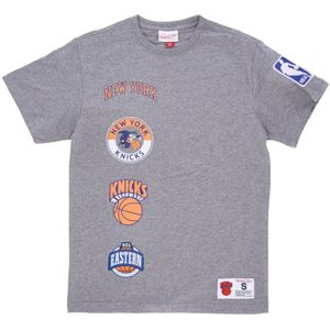 Mitchell & Ness - NBA T-shirt - New York Knicks - Blauw - Katoen