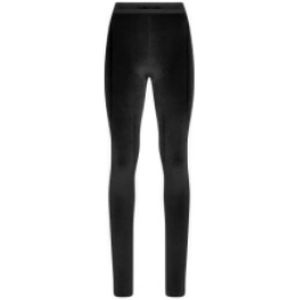 Tom Ford, Dames, Broeken, Zwart, Maat: XS Leer,