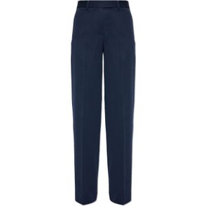 The Attico, Dames, Broeken, Blauw, Maat: 3XS Wol,