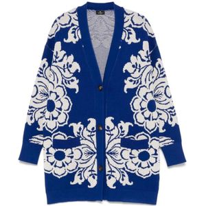 Etro, Dames, Truien, Blauw, Maat: S