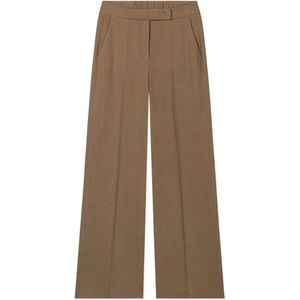 Luisa Cerano, Dames, Broeken, Bruin, Maat: XS Linnen,