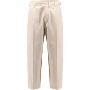 Lemaire, Heren, Broeken, Wit, Maat: S Katoen,