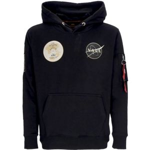 Alpha Industries, Heren, Sweatshirts & Hoodies, Zwart, Maat: S Katoen,