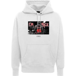 Throwback, Heren, Sweatshirts & Hoodies, Wit, Maat: XL