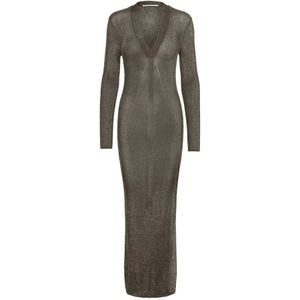 Gestuz, Dames, Jurken, Grijs, Maat: M