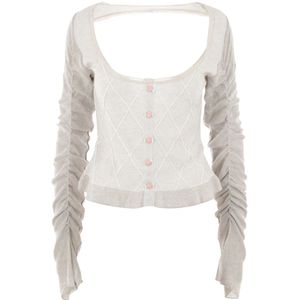 Cormio, Dames, Truien, Beige, Maat: XS Katoen,