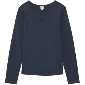Ines de la Fressange Paris, Dames, Tops, Blauw, Maat: S Katoen,