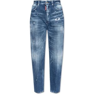 Dsquared2, Dames, Jeans, Blauw, Maat: 2XS Katoen,