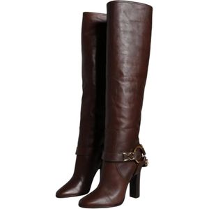Dolce & Gabbana, Dames, Schoenen, Bruin, Maat: 36 EU Leer,